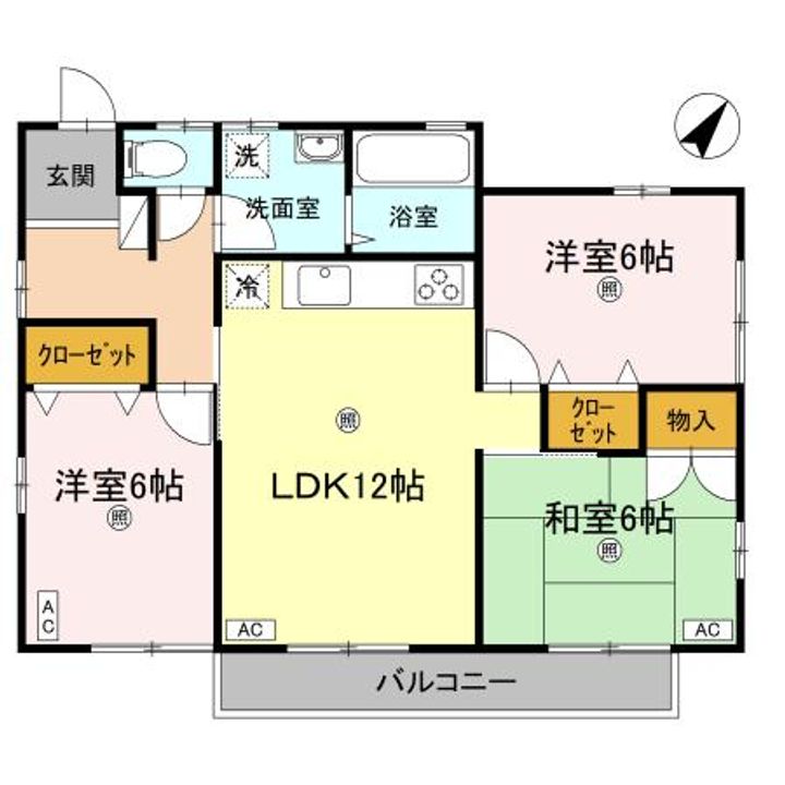森ハイツの間取り