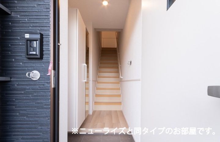 林町アパートの玄関