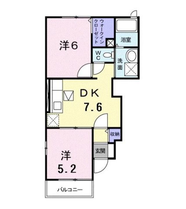 福島コーポラスⅢの間取り