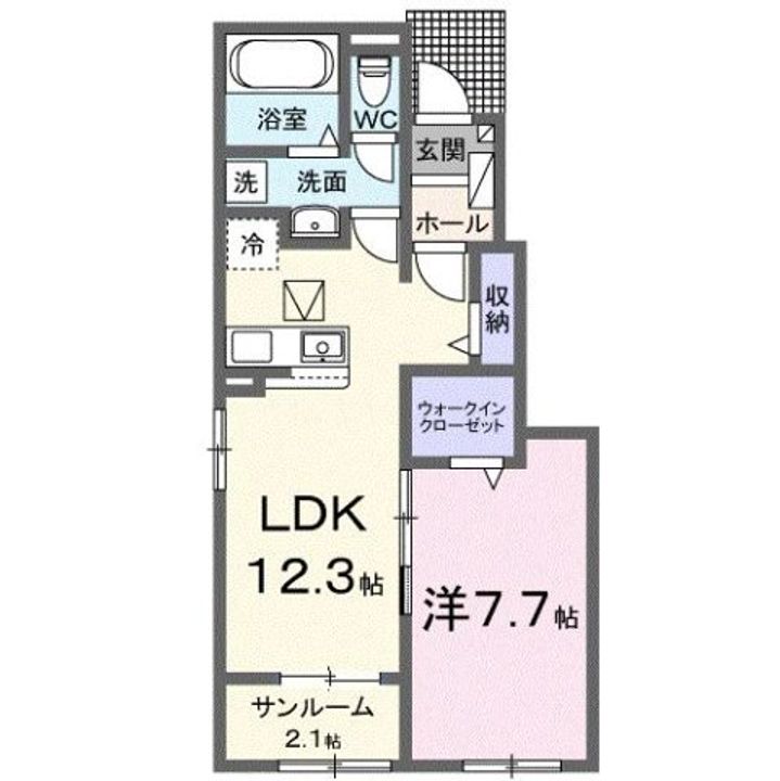 林町アパートの間取り