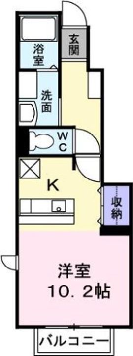 アムール・GAKU Aの間取り