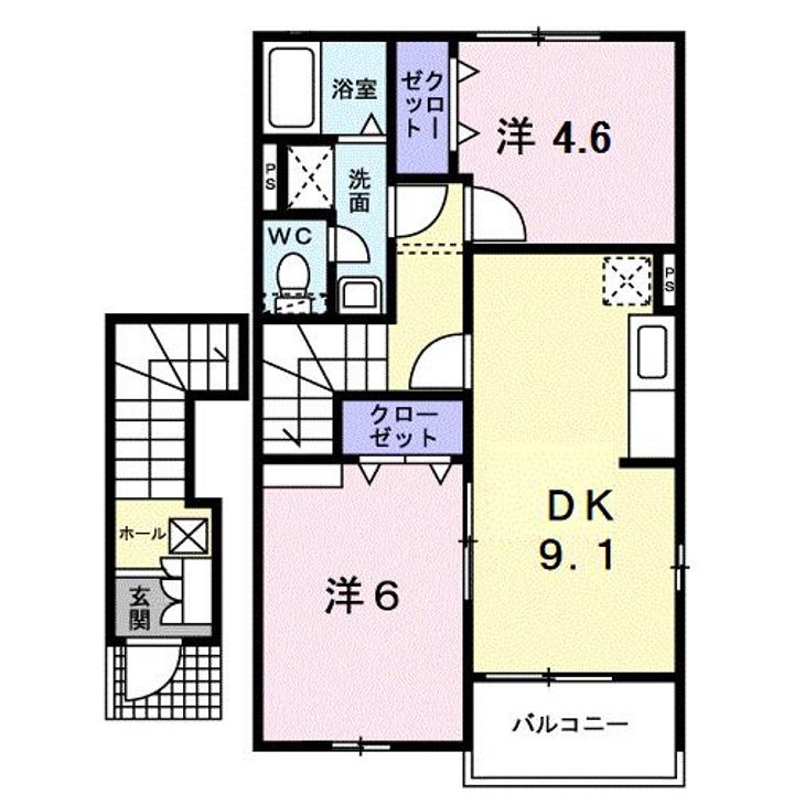 セナ アイランド Aの間取り