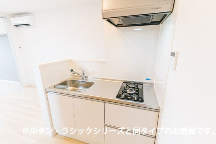 ヴィラのキッチン