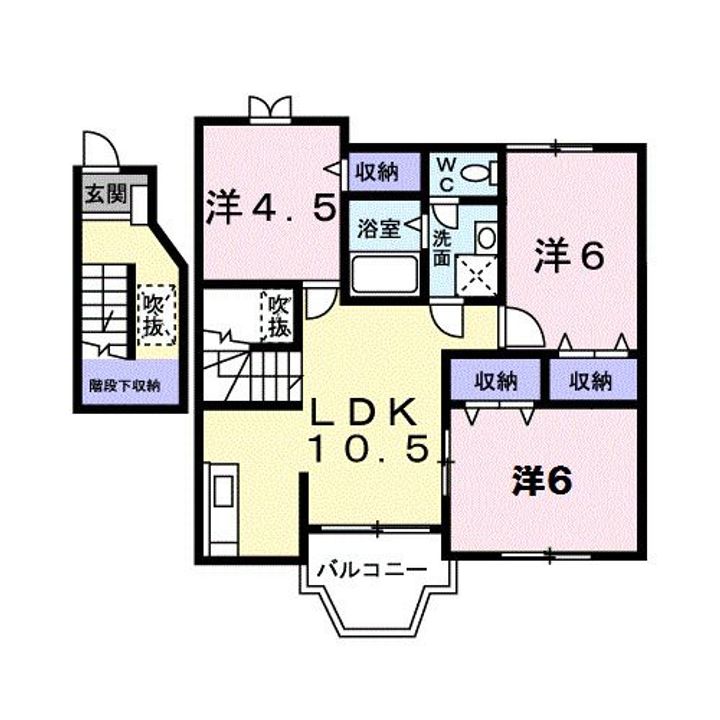 メゾニティ 川西Bの間取り