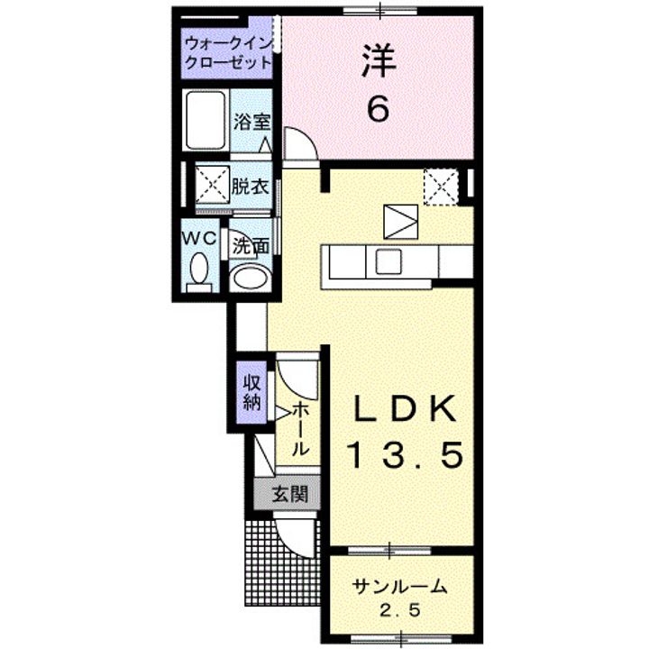 アンジュ・Yの間取り