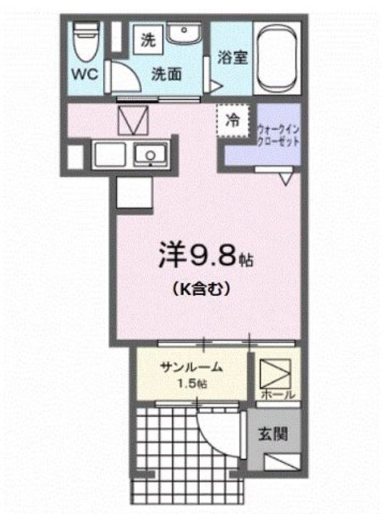 カルムⅢの間取り