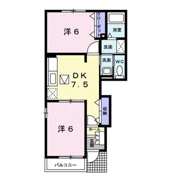 シェモア・長田 Nの間取り