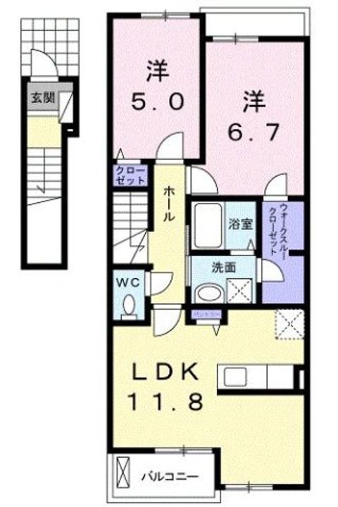 クラレールの間取り