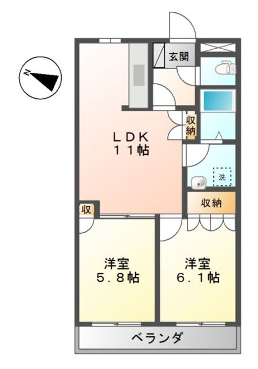 プルミエール ie103の間取り
