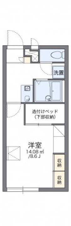 レオパレスコスモ201の間取り