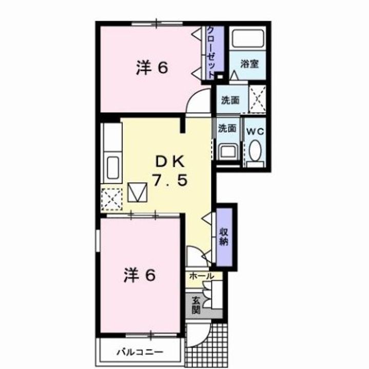 プロヴァンス Bの間取り
