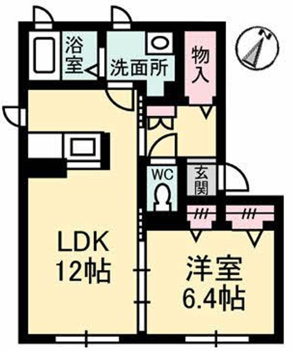 シャーメゾン原田の間取り