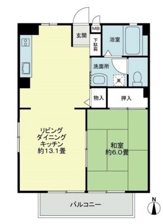 フォブールくさか0204の間取り
