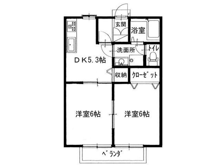 エスポワール柞田6の間取り