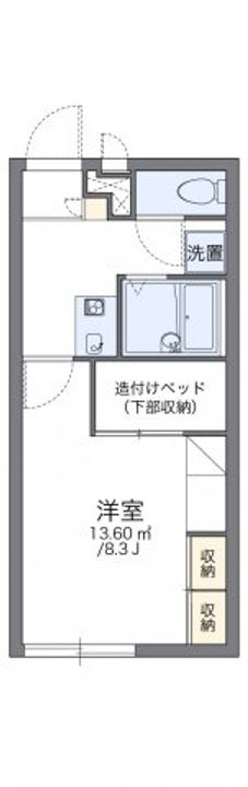 レオパレスcaliente204の間取り