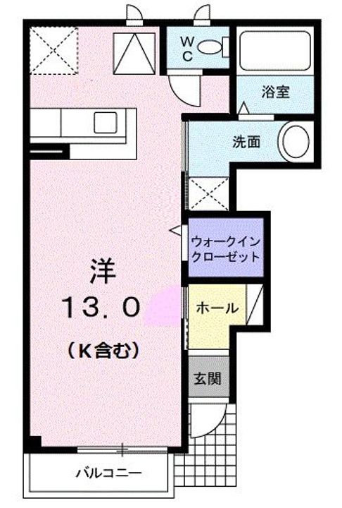 パステーク・古川 B棟の間取り