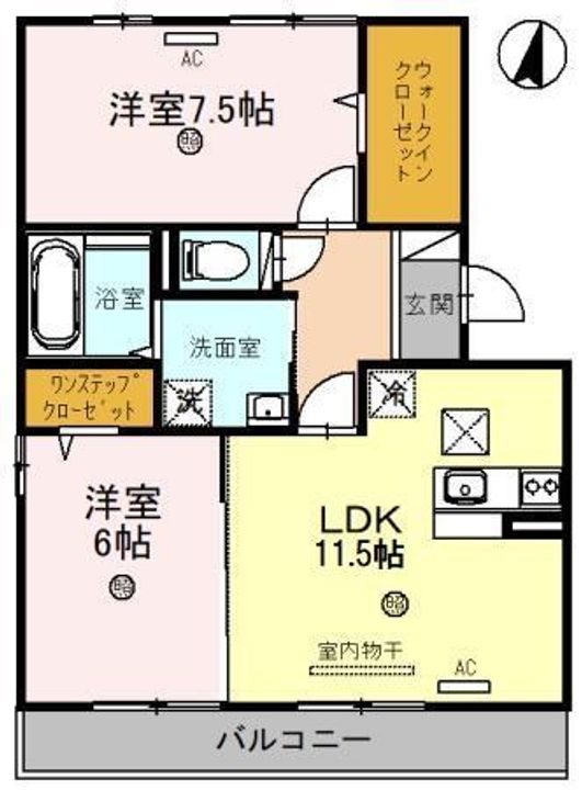 メイプルコートの間取り