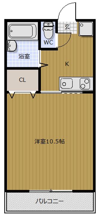 ドリーム館402の間取り