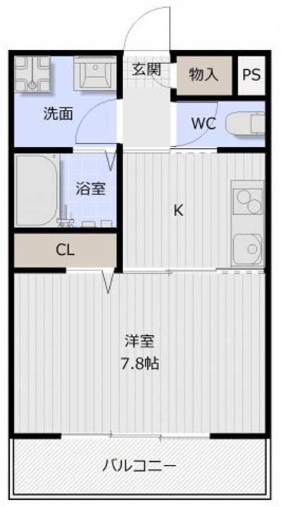 ピース・スクエア常三島202の間取り
