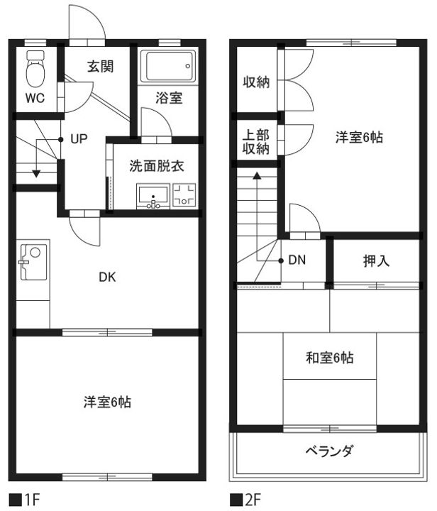 リバータウン明神B2の間取り