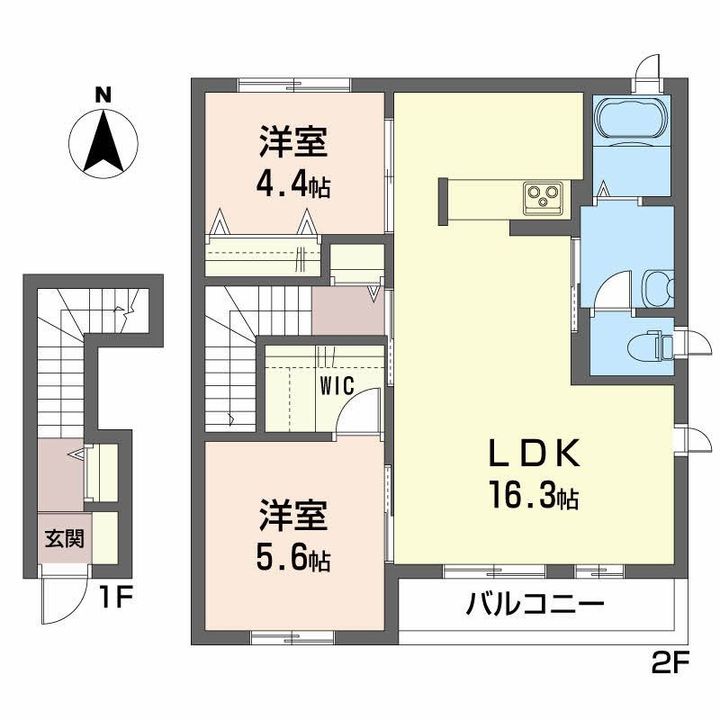 モンテローザ203の間取り