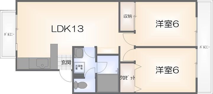 ドゥエル新蔵の間取り
