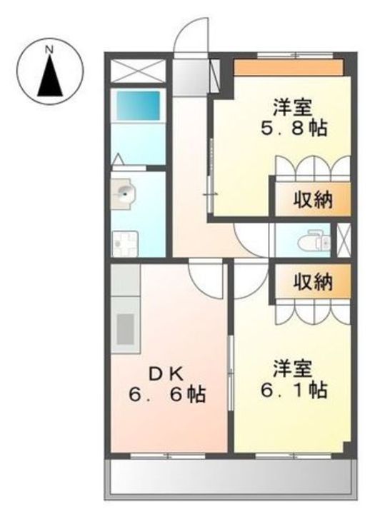 PRONITY COURT Ⅱの間取り