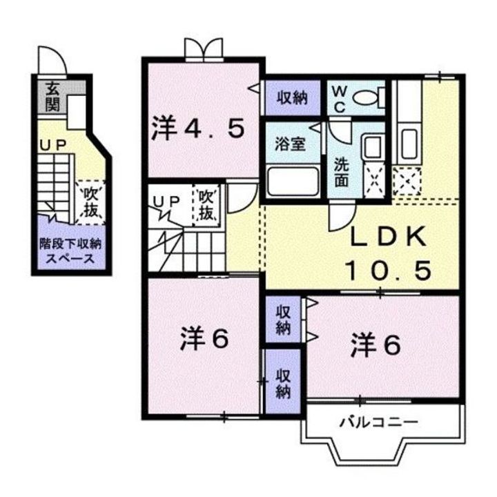 メゾンドヴェール西ノ庄の間取り