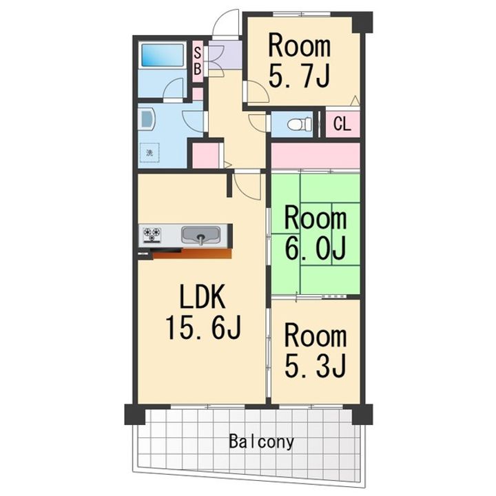 ノイフロイデの間取り