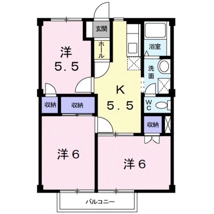 サンリバー21の間取り