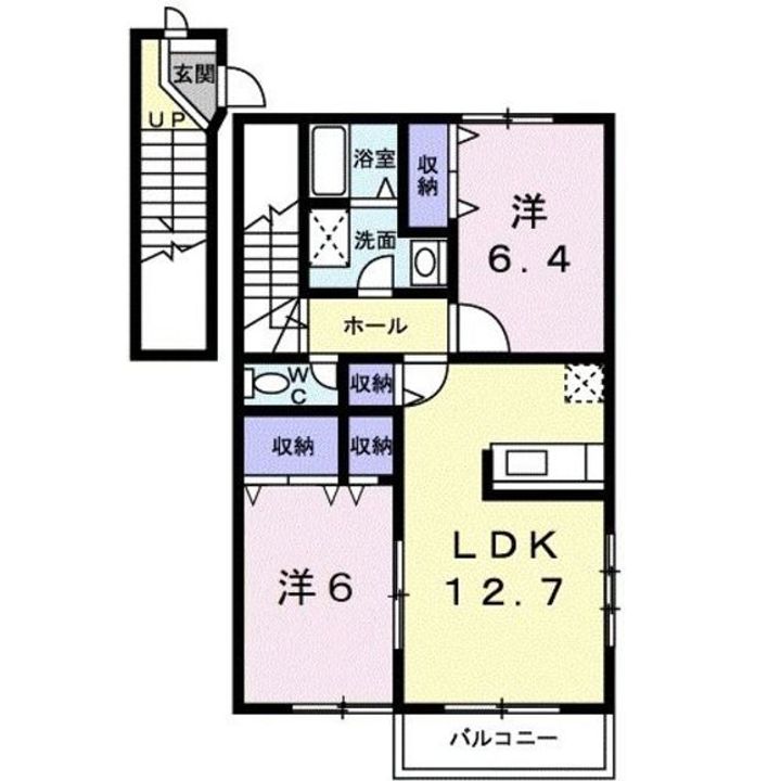 ソレアード・パレⅠの間取り
