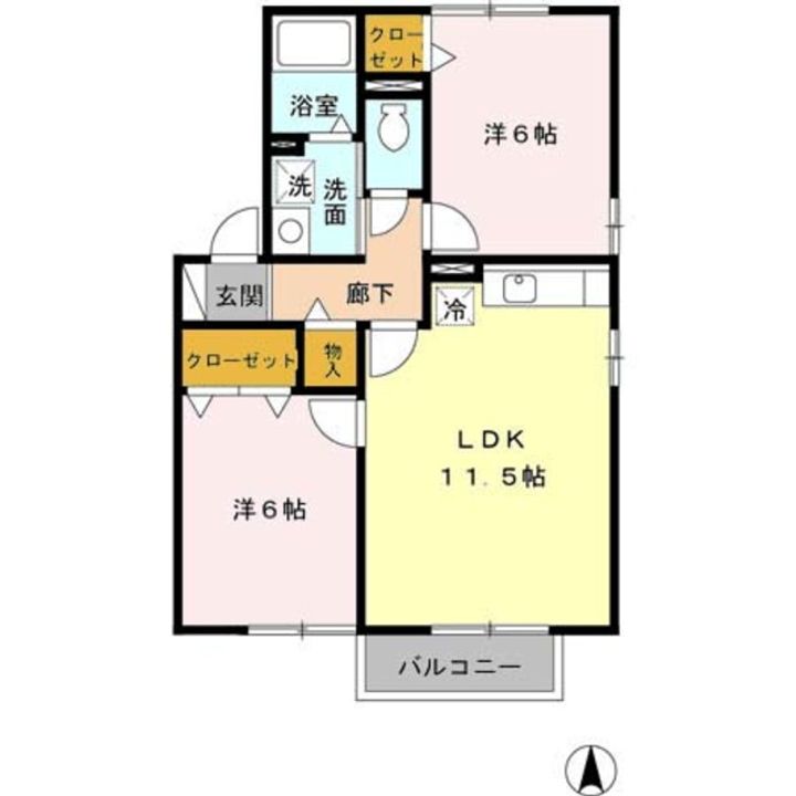 グラン・コンフォール A棟の間取り