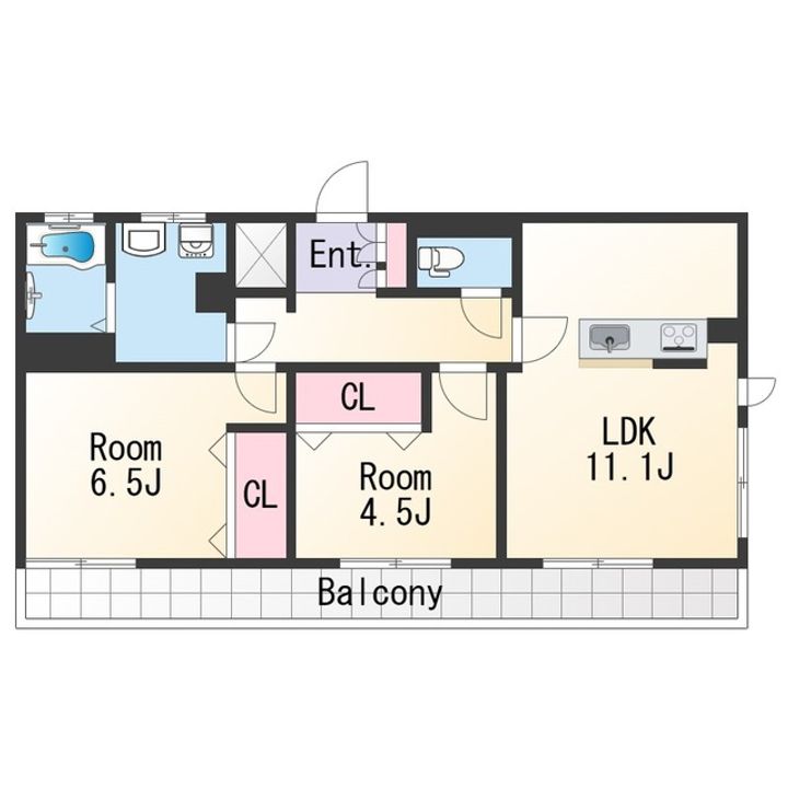 末吉ビル黒田の間取り