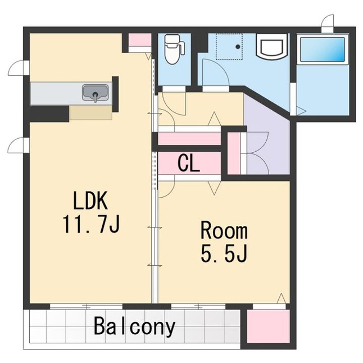 シャーメゾン砂山南の間取り