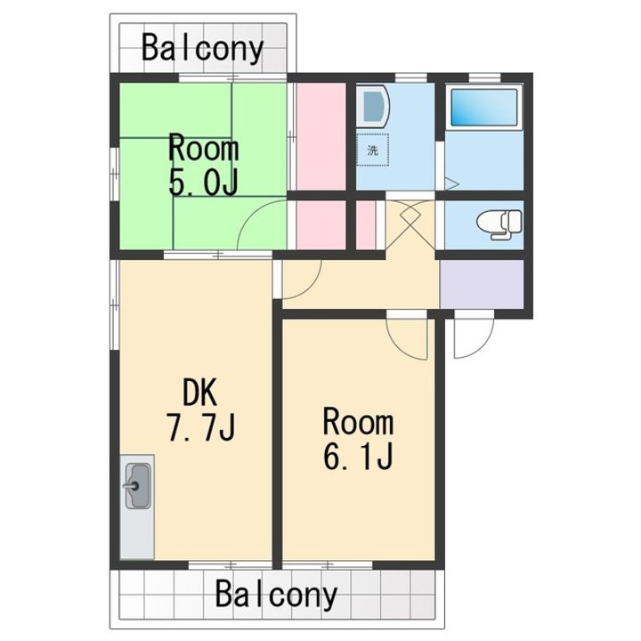 フレグランスさつきの間取り