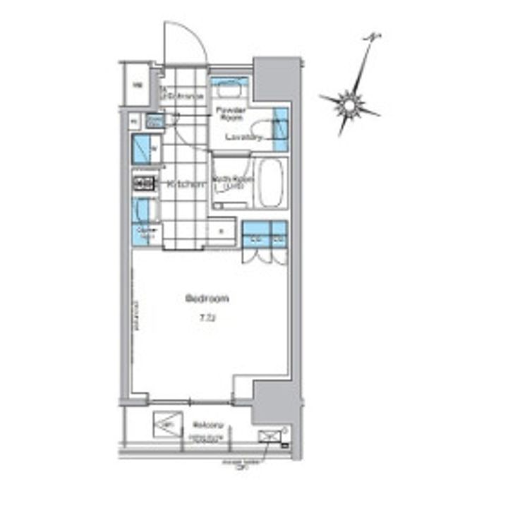 ルフォンプログレ神田プレミア305の間取り