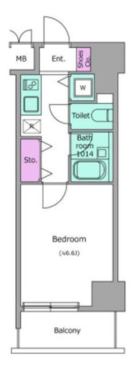 レジディア新御茶ノ水の間取り