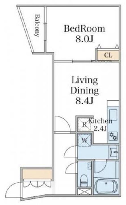 エクセルシオール目黒三田の間取り