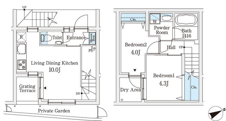 アグレシオテラス恵比寿の間取り
