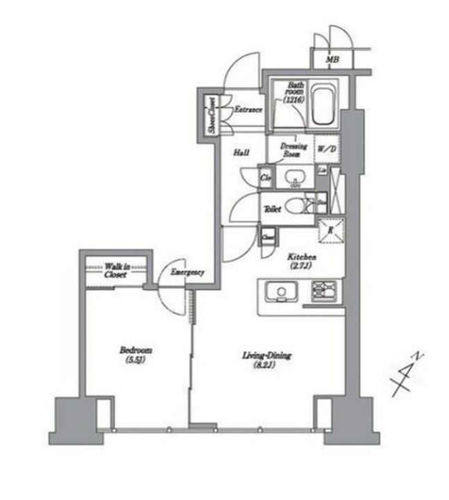 レキシントンスクエア白金高輪の間取り