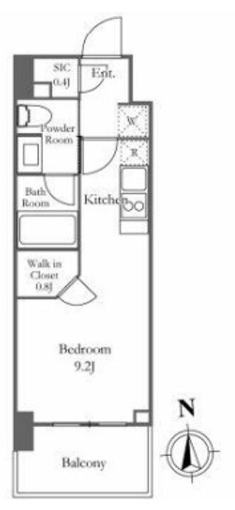 ザ・パークワンズ芝公園の間取り