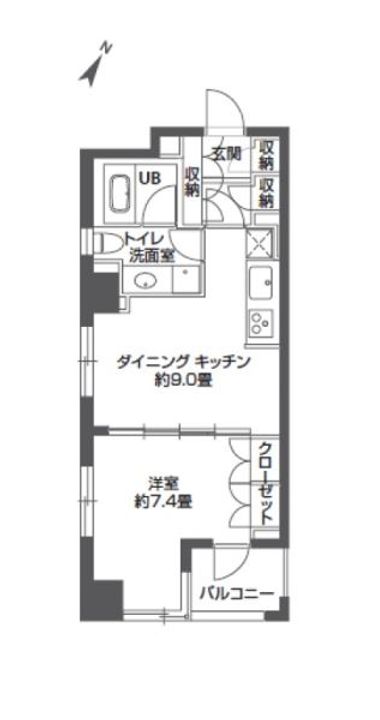 パークキューブ銀座イーストの間取り