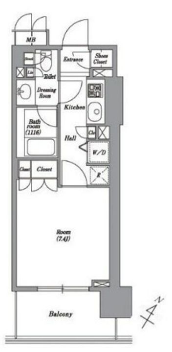 レキシントンスクエア白金高輪の間取り