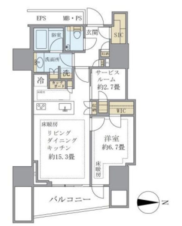 三?ガーデンヒルズサウスヒルの間取り