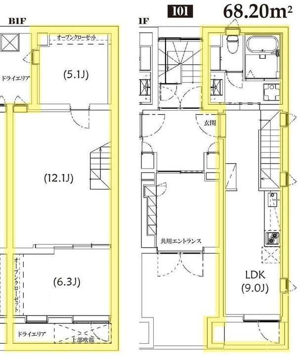 Tsレジデンス白金高輪の間取り