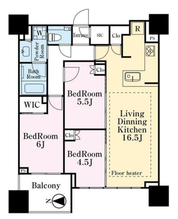 シティタワー銀座東の間取り