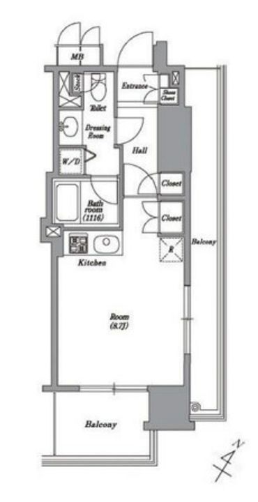 レキシントンスクエア白金高輪の間取り