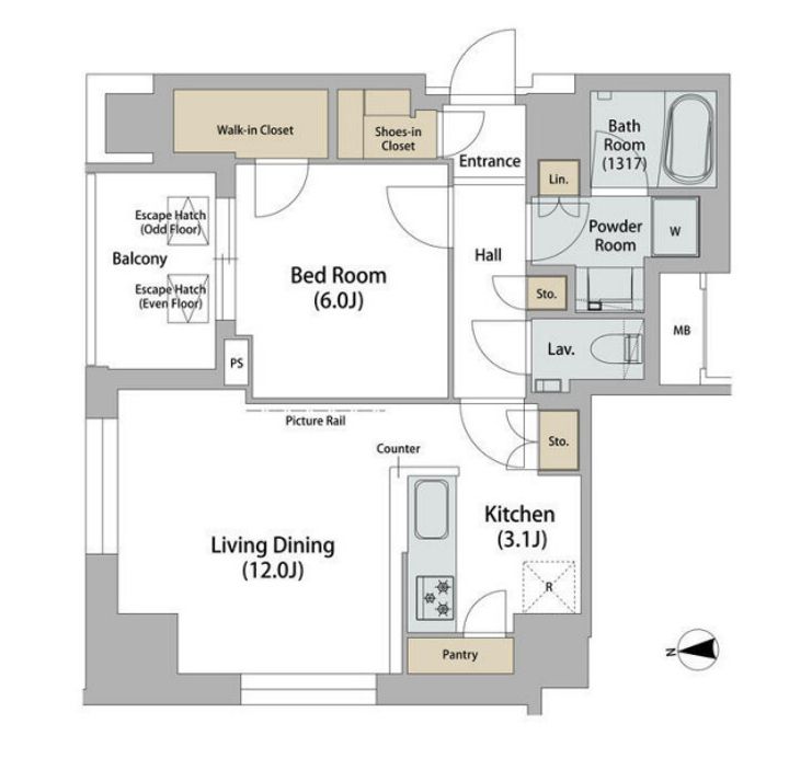 品川ハートビュータワーの間取り