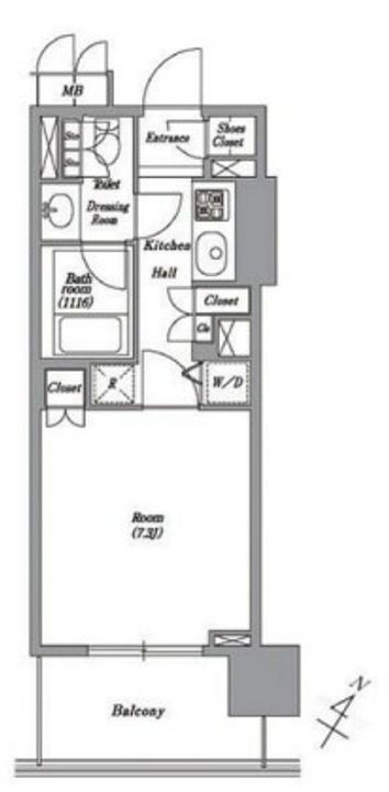 レキシントンスクエア白金高輪の間取り