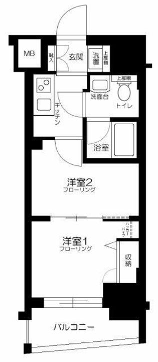 コアーズ勝どきの間取り